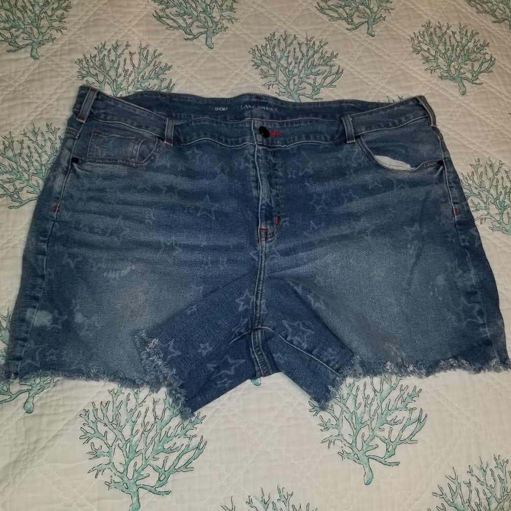 Lane Bryant Faded Star Jean Shorts Plus